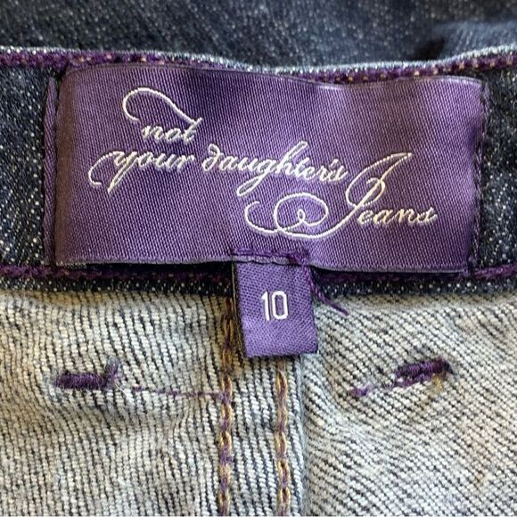 NYDJ Capri Jeans Dark Denim Color Size 10 - Picture 5 of 10